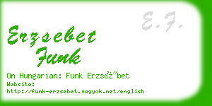 erzsebet funk business card